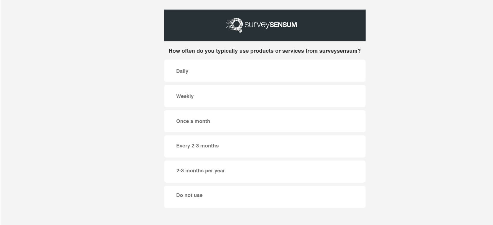 Measure customer satisfaction