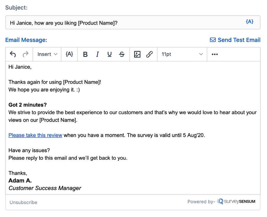 Personalize email to get high response rates