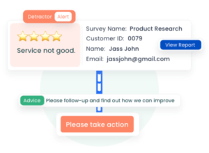 closing the feedback loop is a feature of Surveysensum 