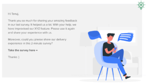 inform customers after implementing actions based on feedback