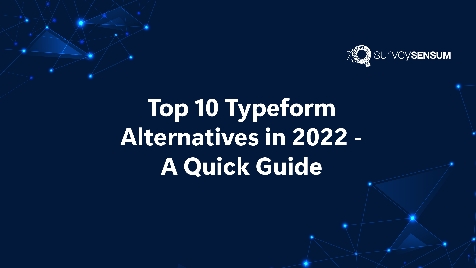 Top 10 Typeform Alternatives in 2022 - A Quick Guide