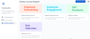 Select 360-degree survey template