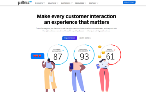 Qualtrics is a famous experience management tool like SurveySensum.