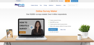 ProProfs Survey Maker dashboard for Jotform alternative