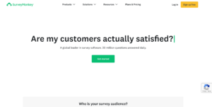 SurveyMonkey dashboard for Jotform alternative