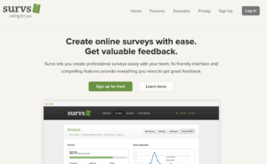 top survey tool Survs