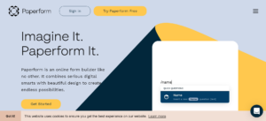 Paperform dashboard for Jotform alternative