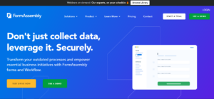 FormAssembly dashboard for Jotform alternative