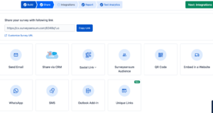 Omnichannel NPS surveys by SurveySensum
