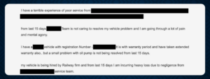 Customer complaints in the automotive industry 2