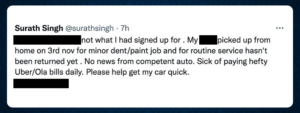 Customer complaints in the automotive industry
