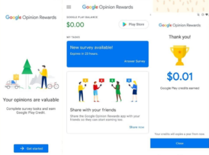 How Google Opinion Rewards give users credit to improve their survey responses