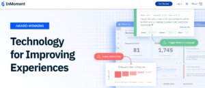 The homepage of InMoment