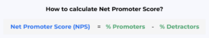 The formula to measure tNPS survey score