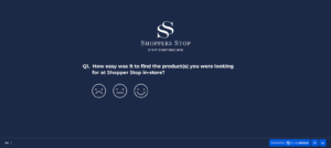 An example of customer effort score survey in retail