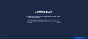 An 11-point scale tNPS survey question asked after customer service interaction